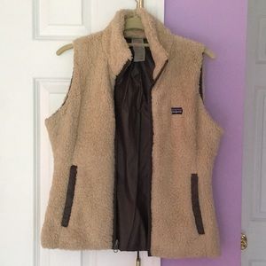 Patagonia Tan Fuzzy Vest